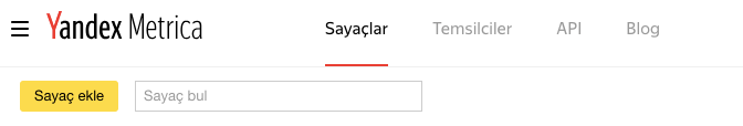yandex metrica sayacı ekleme