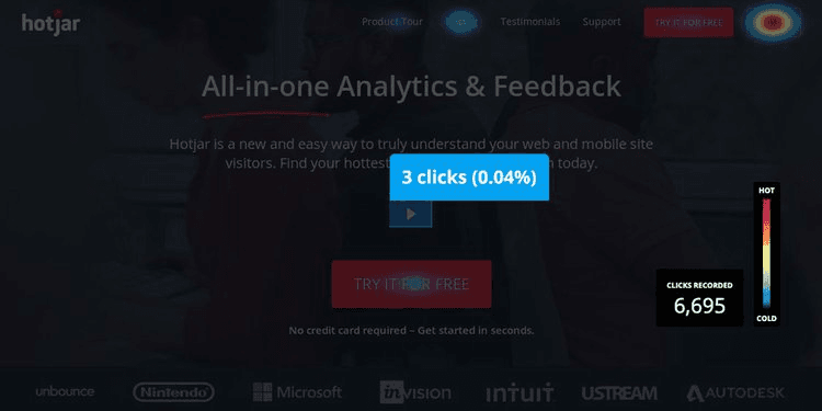 hotjar ısı haritası